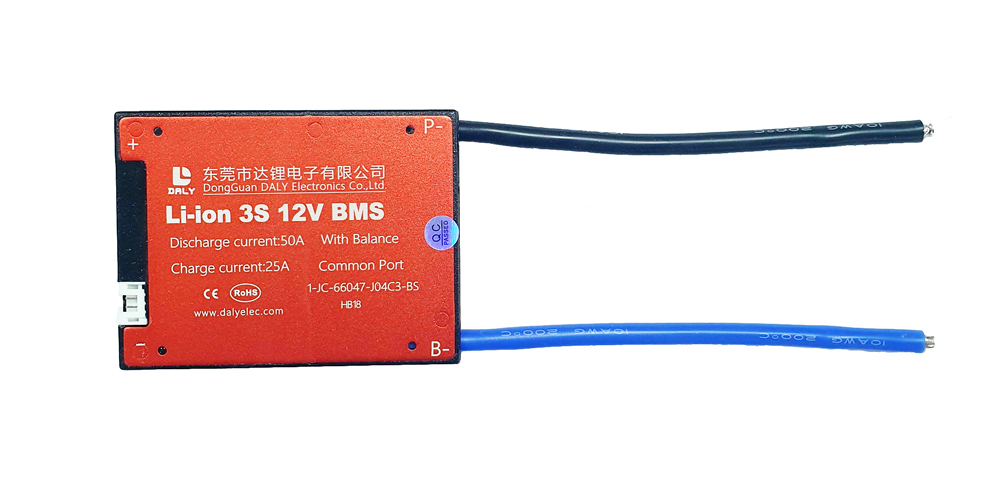 ПЛАТА BMS DALY LI-ION 3S50A 11.1V 50A
