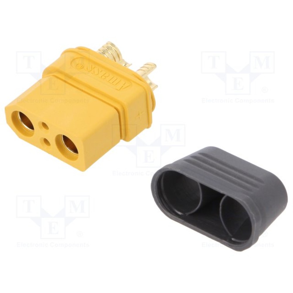ВИЛКА DC (МАМА+ПАПА) PIN:4 AMASS (ДО 50В) XT90I-F+XT90I-M