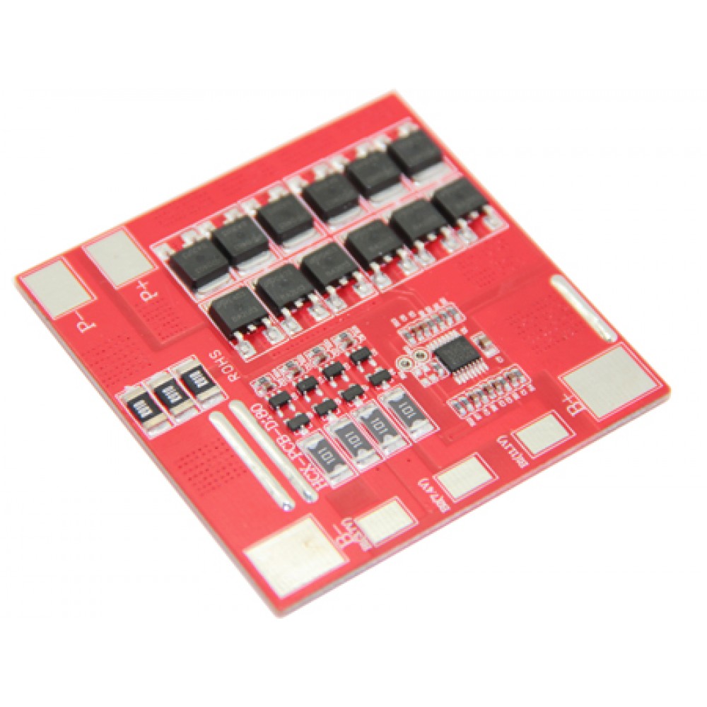 ПЛАТА BMS MAXPOWER LI-ION С БАЛАНСИРОМ И ТЕРМОРЕЛЕ 3S/4S25A 11.1B/14.8B 25A