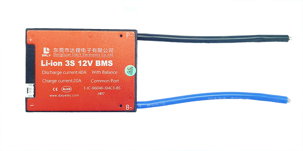ПЛАТА BMS DALY LI-ION 3S40A 11.1V 40A