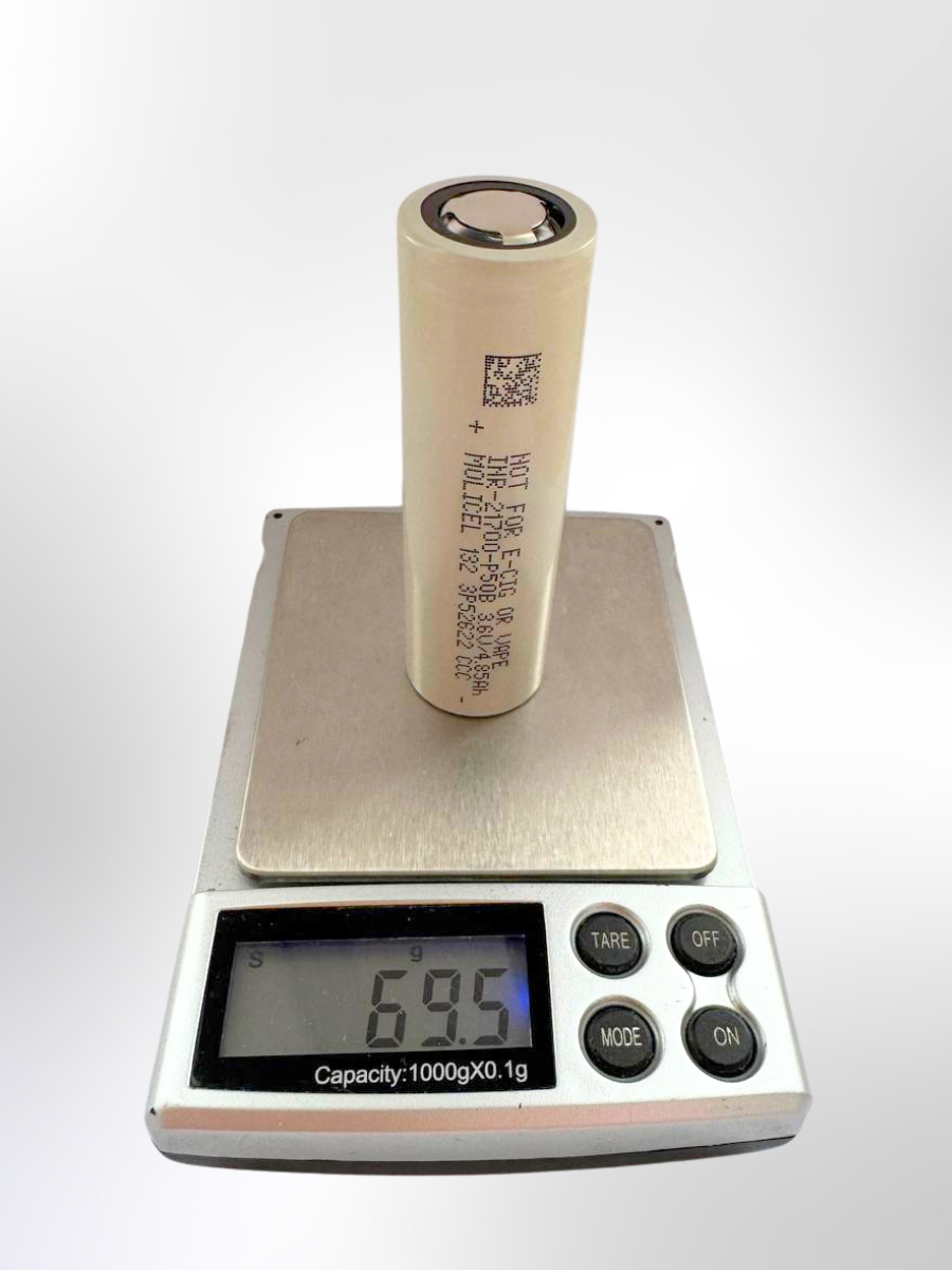 Аккумулятор Li-Ion 3.7V , Molicel INR-21700-P50B