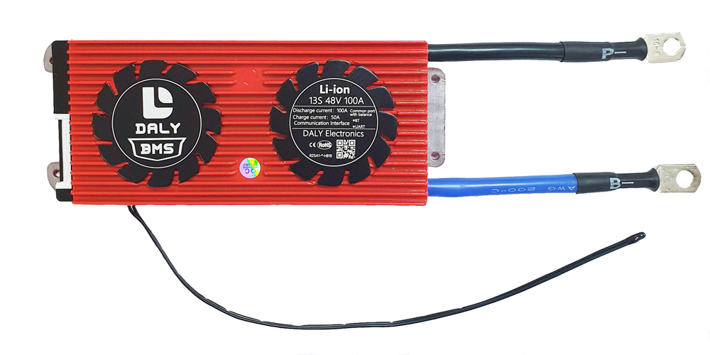 ПЛАТА SMART BMS DALY LI-ION 13S100A 48V 100A BLUETOOTH