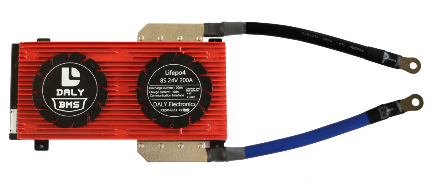 ПЛАТА SMART BMS LIFEPO4 8S200A 24V 200A BLUETOOTH