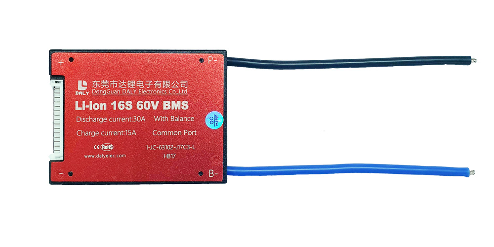 ПЛАТА BMS DALY LI-ION 16S30A 60B 30A
