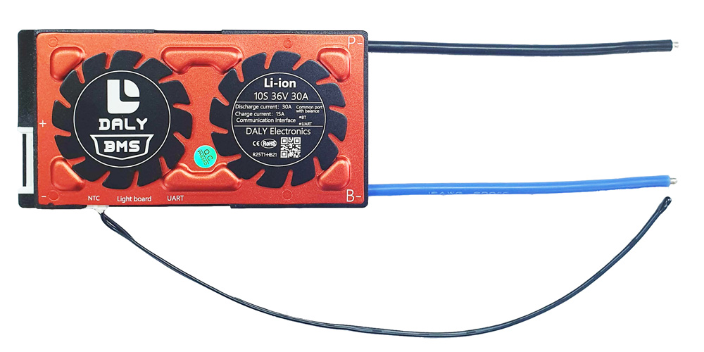 ПЛАТА SMART BMS DALY LI-ION 10S30A 36V 30A BLUETOOTH