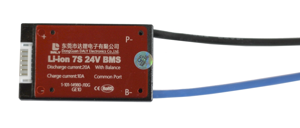 ПЛАТА BMS DALY LI-ION 7S20A 25.2V 20A