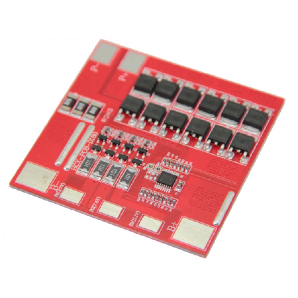 ПЛАТА BMS MAXPOWER LI-ION С БАЛАНСИРОМ И ТЕРМОРЕЛЕ 3S/4S25A 11.1B/14.8B 25A